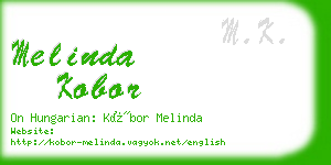 melinda kobor business card